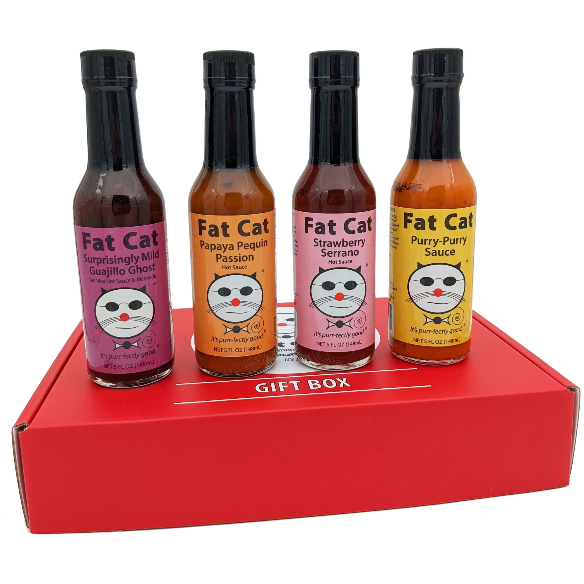 Mild Heat 4 Bottle Hot Sauce Gift Box