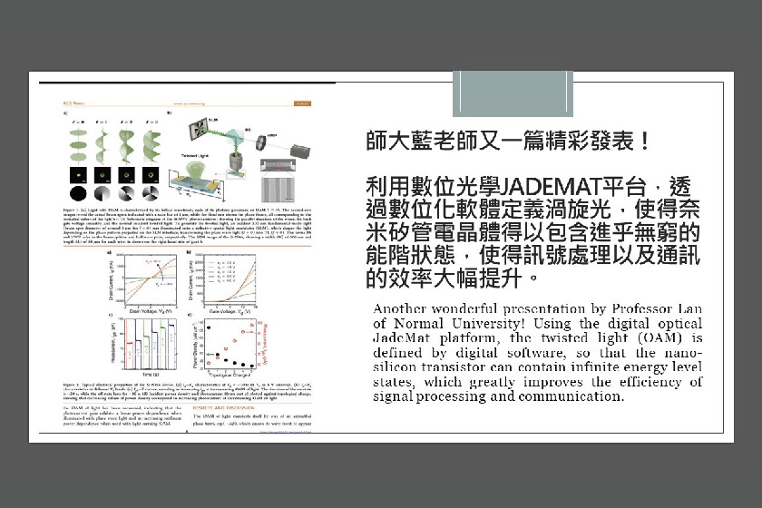 Southport - 【Southport-Paper Publishing】 Professor Lan of Normal University’s latest publication using JadeMat!