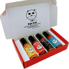 Funny Cat Name 4 Bottle Hot Sauce Gift Box - Fat Cat Gourmet Hot Sauce & Specialty Condiments