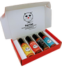 Funny Cat Name 4 Bottle Hot Sauce Gift Box - Fat Cat Gourmet Hot Sauce & Specialty Condiments
